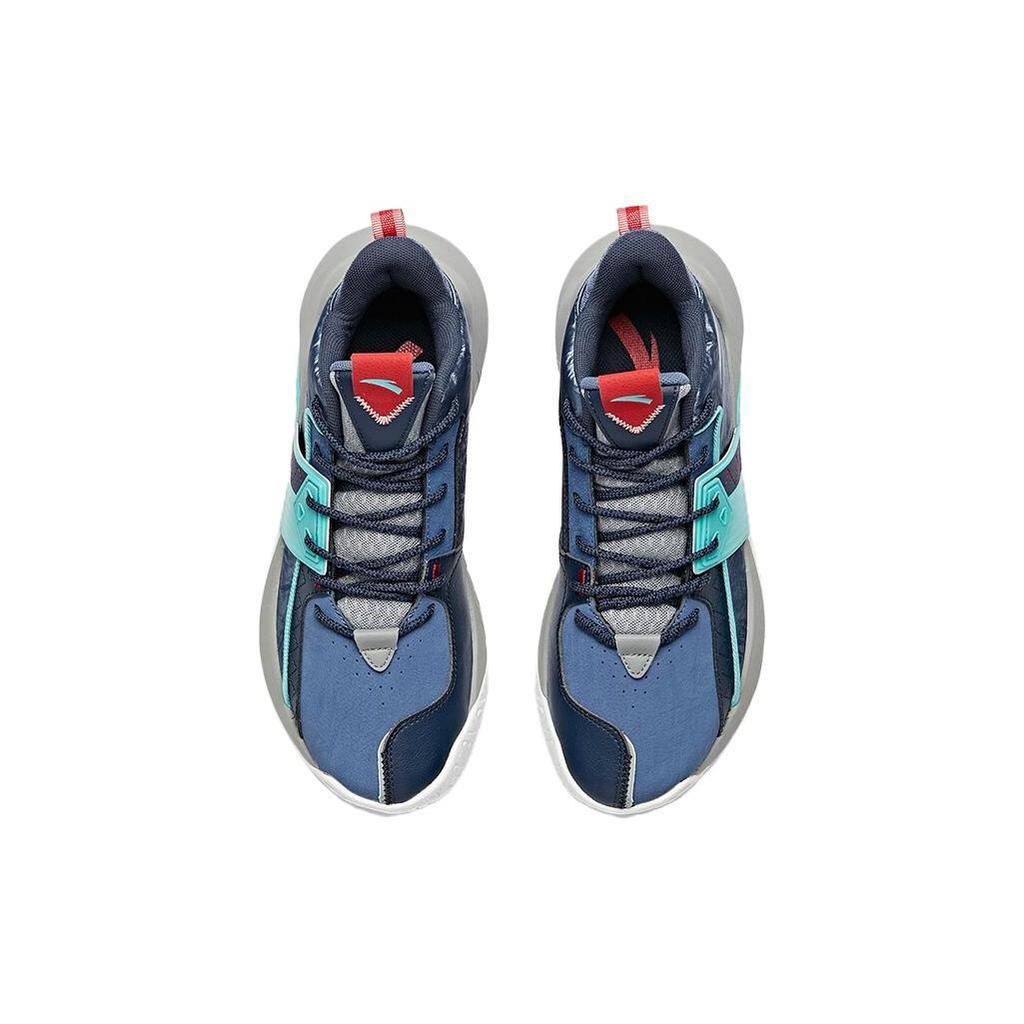 Anta Cement Killer Low top Basketball Shoes Men's Blue Gray 112041610-5