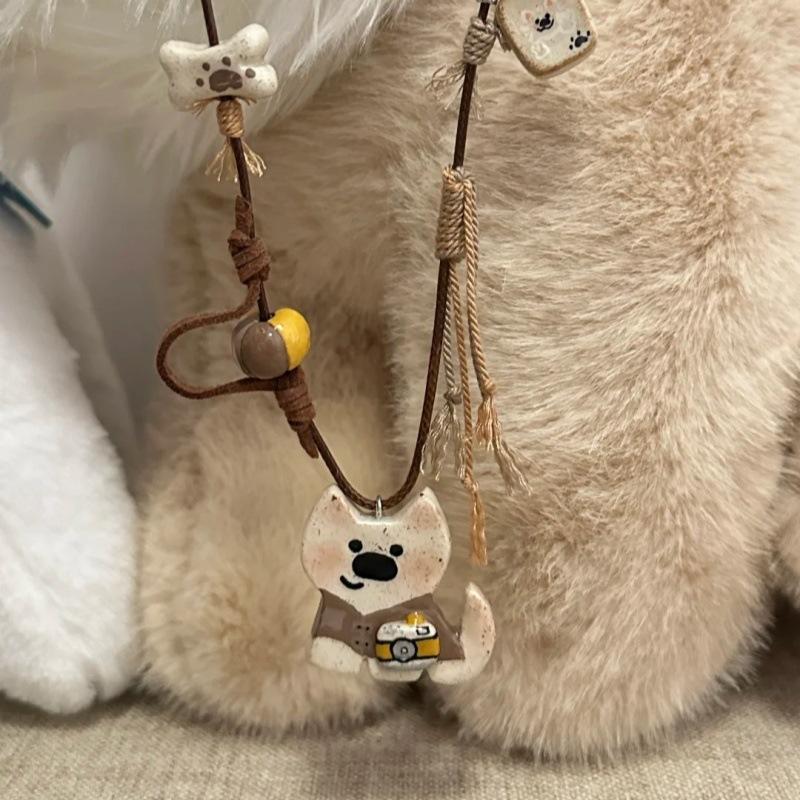 Summer Niche Handmade Color Dopamine Beaded Children's Fun Necklace Creative Cute Versatile Sweet Collarbone Chain