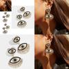Stunning Geometric Alloy Beaded Earrings With Rhinestones For Women Chic Street Fashion