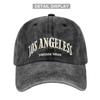 Losangeles 3d Embroidered Baseball Cap - Distressed Embroidery Duckbill Sun Hat