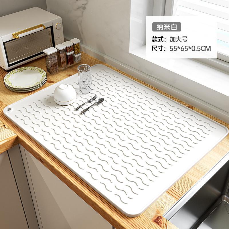 Heat Insulation Pad, Drain Mat, Kitchen Protection, Silicone Pad, Countertop Pad, Cutting Board, Anti-skid Pad, High Temperature Resistant