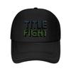 Title Fight Chapéu de Baseball Verde Floral com Touca Rave Chapéu de Bola Selvagem Roupa de Golfe Masculina Roupa de Golfe Feminina