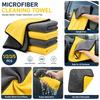 1/2/3/5 Pcs Microfiber Cleaning Towels Soft Double Layer Quick Dry Cloth for Car Window Mirror Kitchen Wiping Rag