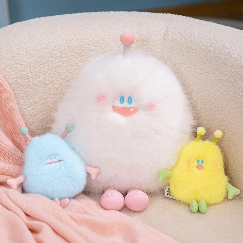 Cute Chubby Alien Monster Plush Dolls Cartoon Pendant Toys Throw Pillows Birthday Gifts For Children Boys Girls