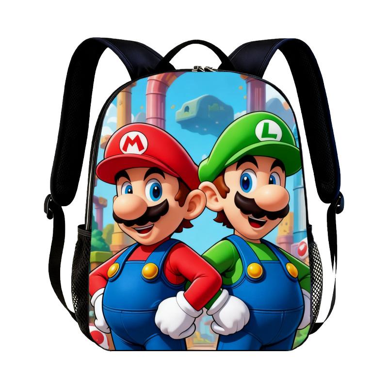 Νέο Σακίδιο Νηπιαγωγείου Super Mario Παιδικό με Εκτύπωση Mario Καθημερινό Casual Σακίδιο για Αγόρια Κορίτσια