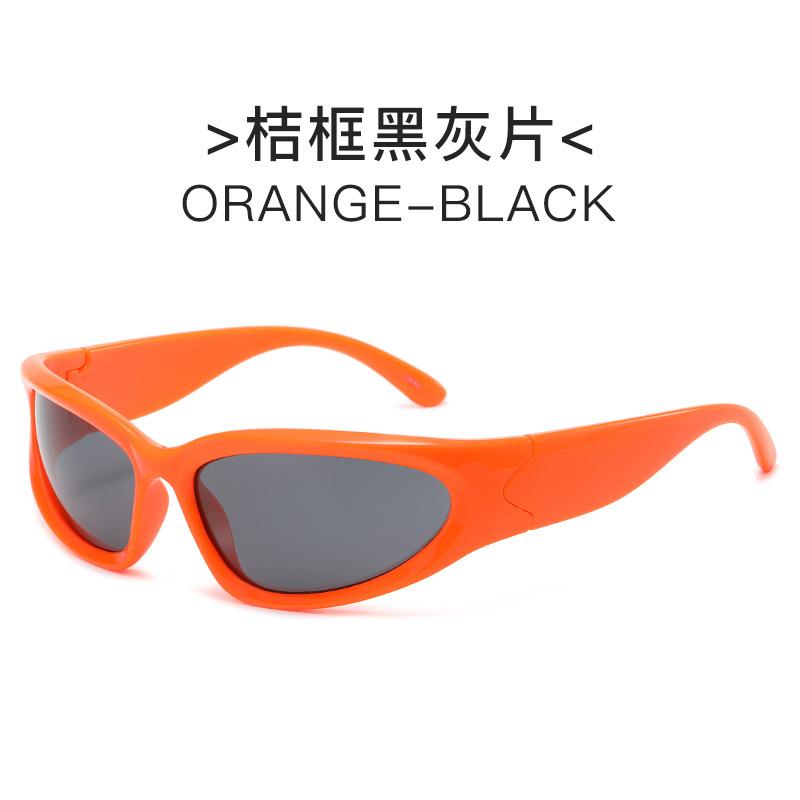 Millennium futuristic European and American new YK sunglasses, cycling punk sports Internet celebrity sunglasses women's trendy glasses