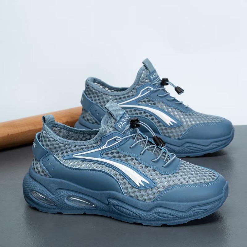 Men's shoes summer sports shoes non-slip soft sole lightweight and versatile summer mesh thin mesh shoes casual shoes
