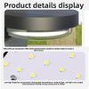 Solar Curved Wall Lamp Outdoor Motion Sensor Porch Lights Solar Security Light Waterproof Front Balcony Patio Garage Fence Yard