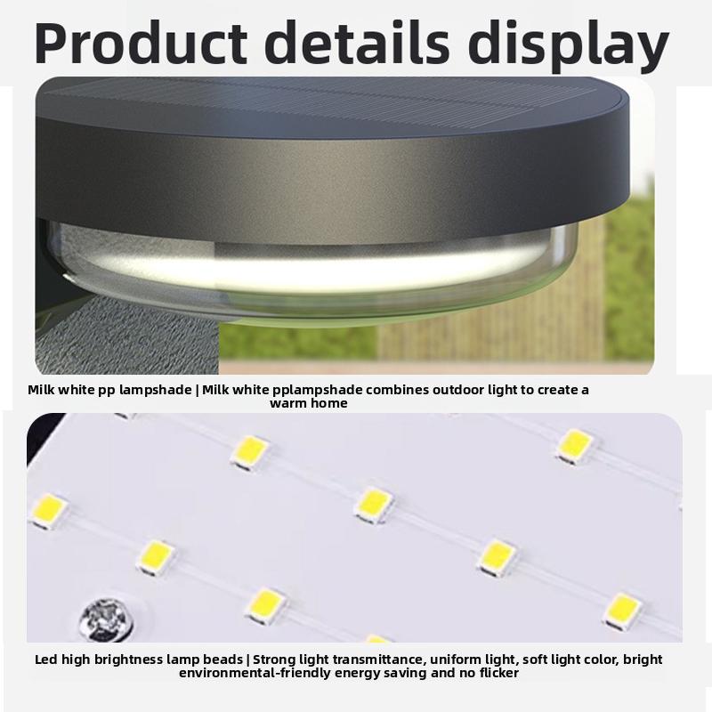 Solar Curved Wall Lamp Outdoor Motion Sensor Porch Lights Solar Security Light Waterproof Front Balcony Patio Garage Fence Yard