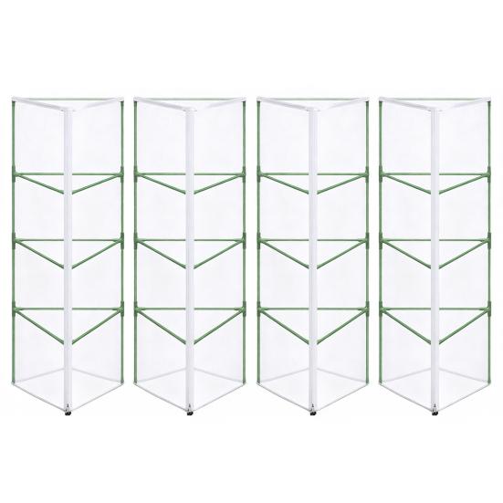 Yousheng Garden Bird Netting for Round Triangular Tomato Cage Breathable Mesh Netting Insect Barrier Netting with Zipper Drawstring Plant Cage Cover