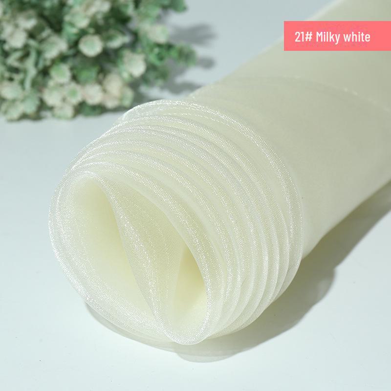 Verschlüsselter Glitzer-Organza Transparentstoff für Babykleider und Hochzeitsdekoration