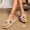 Fashion Summer New Lightweight Comfortable Slippers Indoor Outdoor Beach Slippers Fashionable Step-In-Shit Trendy Cross-Border Slippers