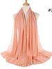 70*180cm bubble chiffon muslim headscarf for women solid color hijab scarf shawls and wraps hijab femme musulman kopftuch