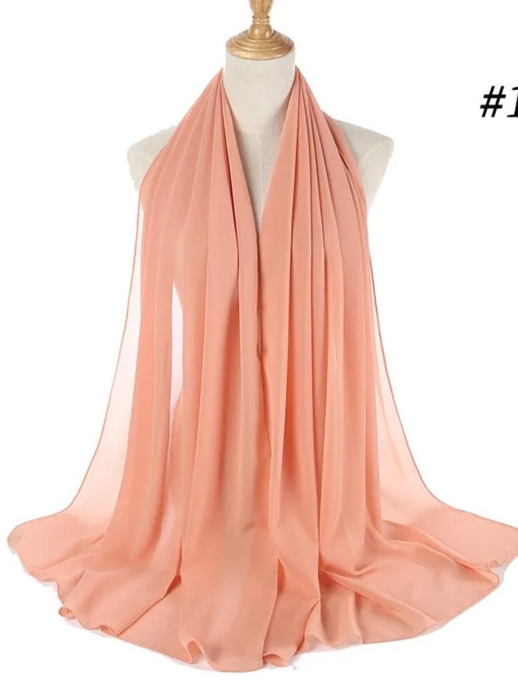 70*180cm bubble chiffon muslim headscarf for women solid color hijab scarf shawls and wraps hijab femme musulman kopftuch