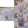 Adorable Plush Cat Keychain Cute And Soft Stuffed Animal Toy For Bag Charms