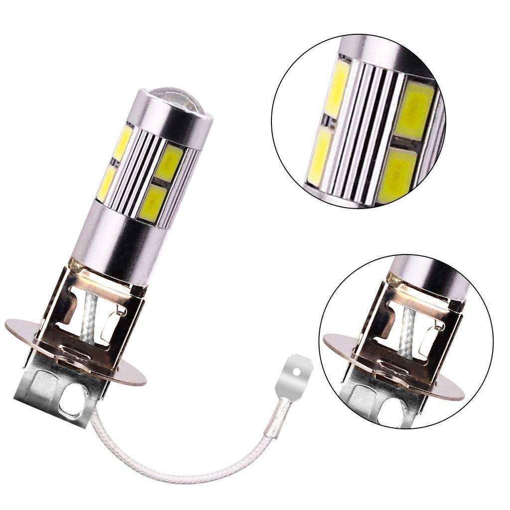 Biqing H3 LED Bulb Car LED Fog Light Bulbs Super Bright 10SMD 6000K Driving Bulb Daytime Running Lamp (2pcs)