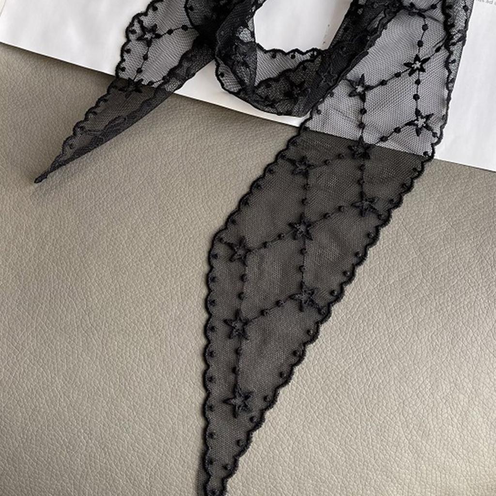 Hollowed Lace Scarf Headband for Lady Hair Scarf Bandanas Headpiece Turban Hairband Women Photo Headscarf Head Accessory