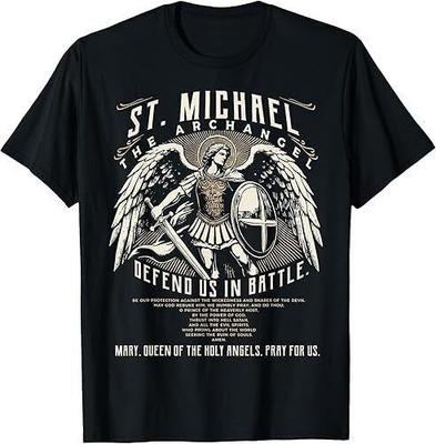 Saint Michael the Archangel Prayer Catholic Christian Pastor T-Shirt S-3XL Q8374 Unisex T-Shirt