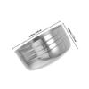 Silver Shaking Tumbler Lid Stainless Steel for Protection 2Pcs