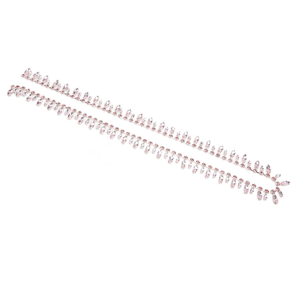 Rhinestone Chain 2.3cm Wide 1 Yards Silver Bottom Fine Workmanship Super Glittering DIY Craft