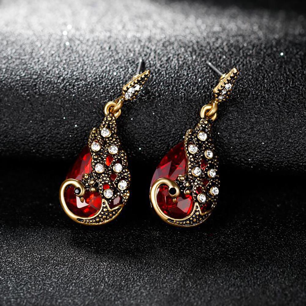 3Pcs Earrings Jewelry Fake Peacock Pendant Fashion Necklace