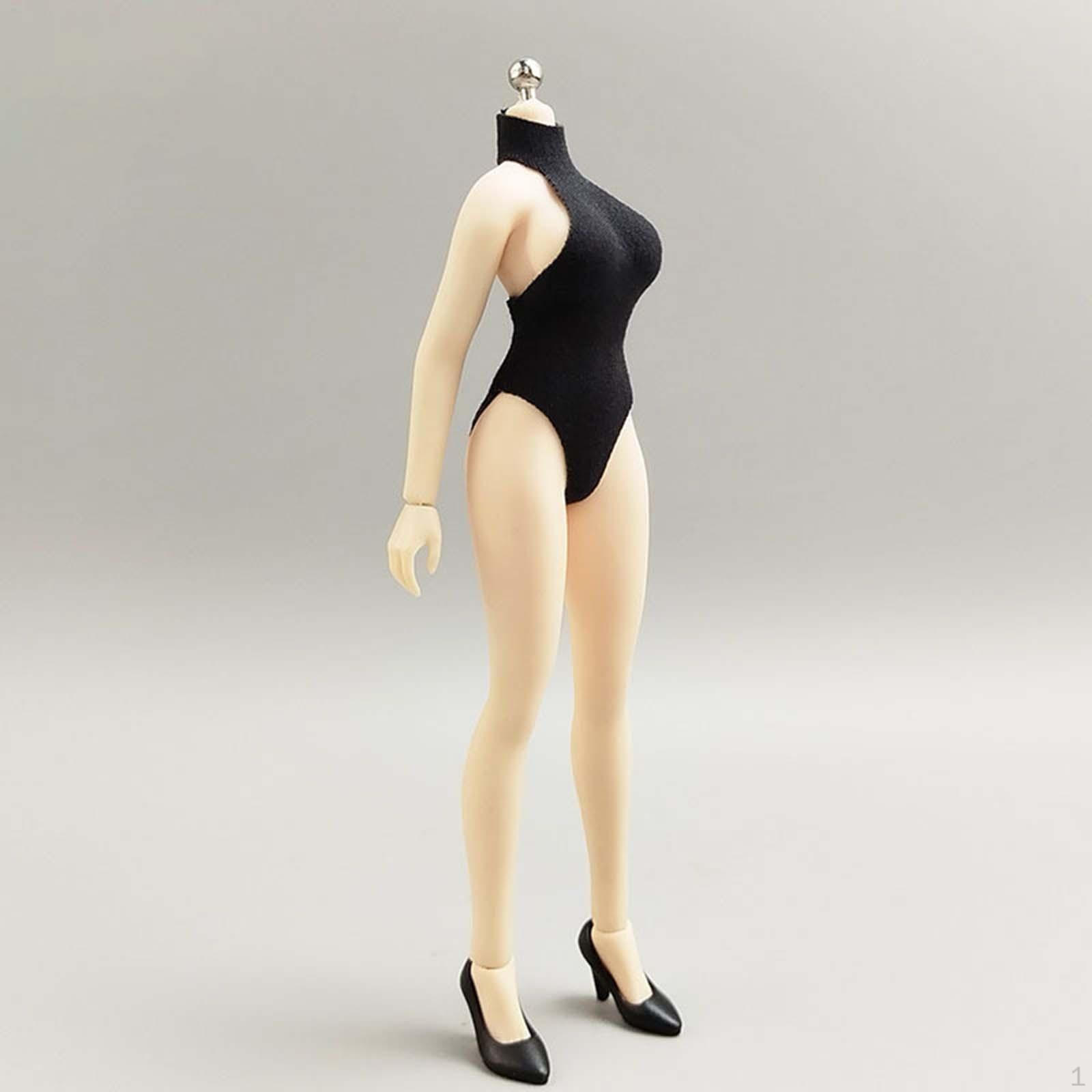 

1/12 Action Figure Clothes Costume Swimsuit Jumpsuit Casual Trendy Dress up Miniature Clothing for чорний