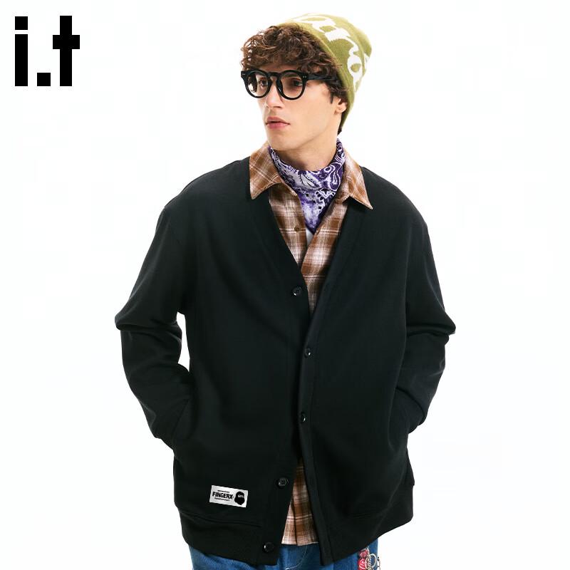 fingercroxxit Men's Casual V-Neck Cardigan Jacket
