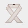 AVVINA PELLE Long Twilly Silk Scarf   Light Taupe