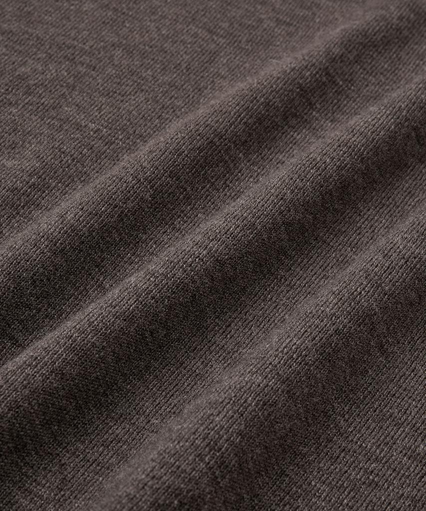 Beulaendideu [Superior] Essential Superfine V-Neck Knit [Umber Brown]