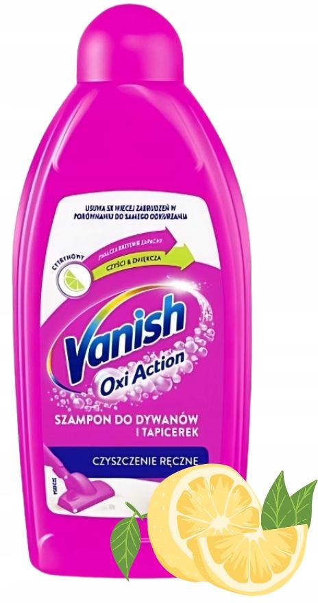 Vanish Shampoo per la pulizia di tappeti e tappezzeria profumo di limone 500ml