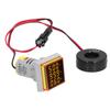 Digital Led Indicator Lamp Square 3‑Display Signal LED Light 60‑500V AC0‑100A ST17VAHYellow