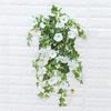 Home Wall Garland Fake Silk Morning Glory Artificial Flower Vine Hanging Plant