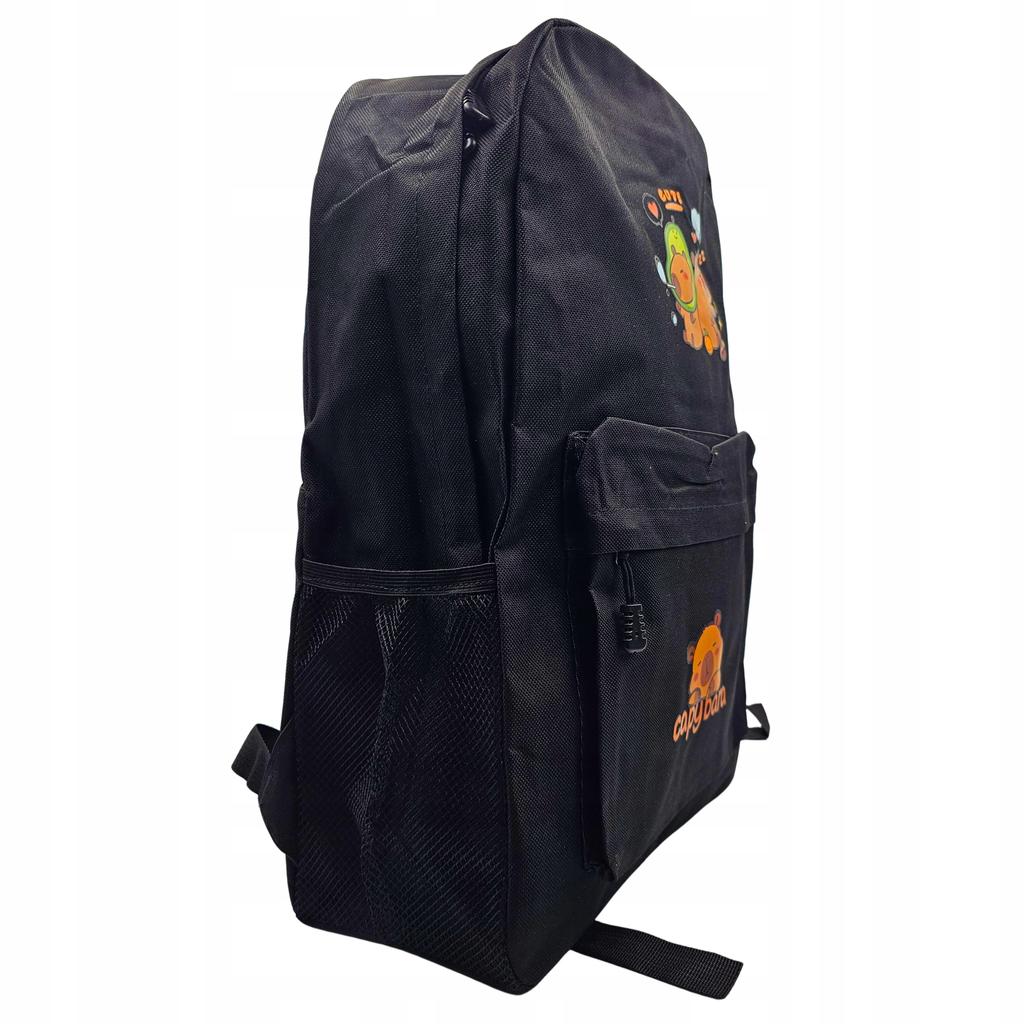 Kapybara Backpack School Roomy Satchel Set 3In1 Pencil Case Bag