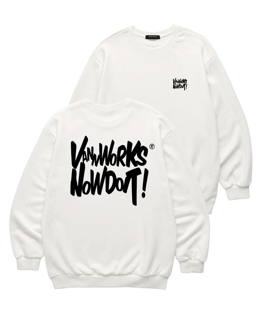 VANNWORKS Now Doit Sweatshirt (Vls0083) White (Type B)