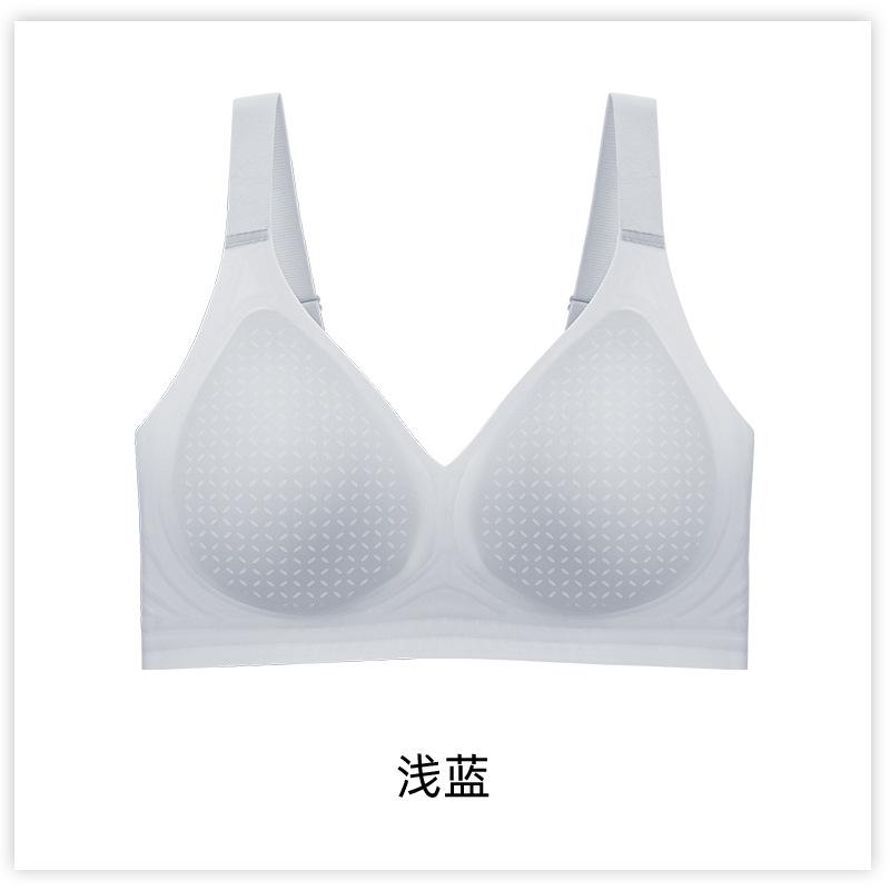 

Summer seamless ultra-thin large size women s thin models with secondary breasts, large breasts and small sports anti-sagging bra cover-1 5xl 46/105【 100-115kg degree】