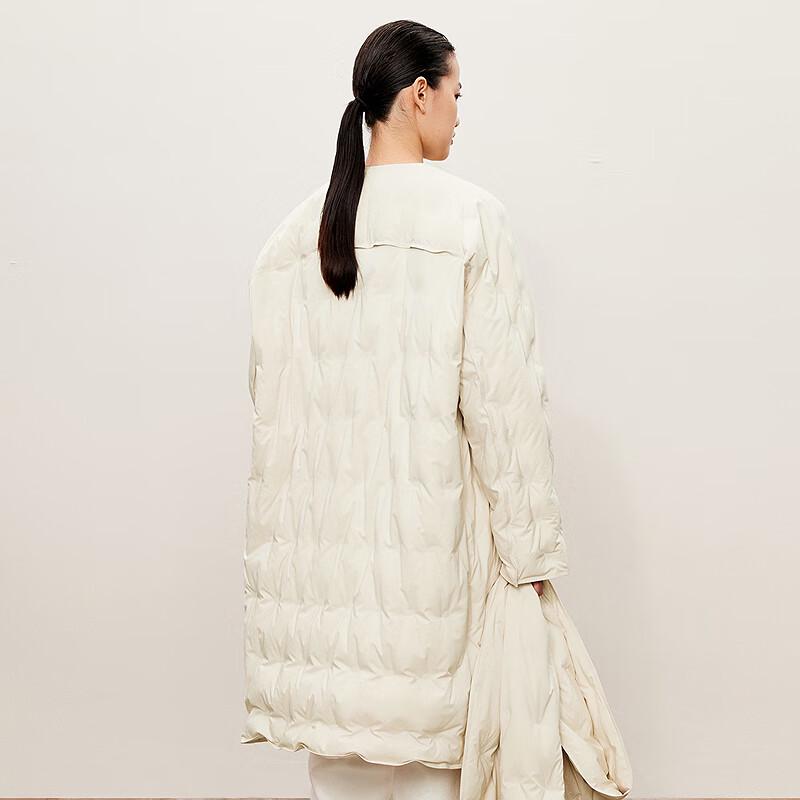 LESS 2024 Autumn Loose Fit Mid-Length Down Jacket