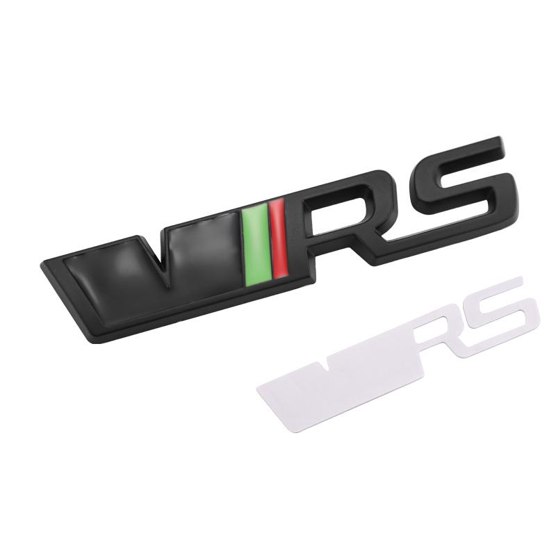 AAAJB1 1Pcs Car Badge Sticker Letters Emblem Front Grille Body Decal For Skoda Octavia Superb Rapid Kodiaq Karoq Fabia Kamiq Vision RS