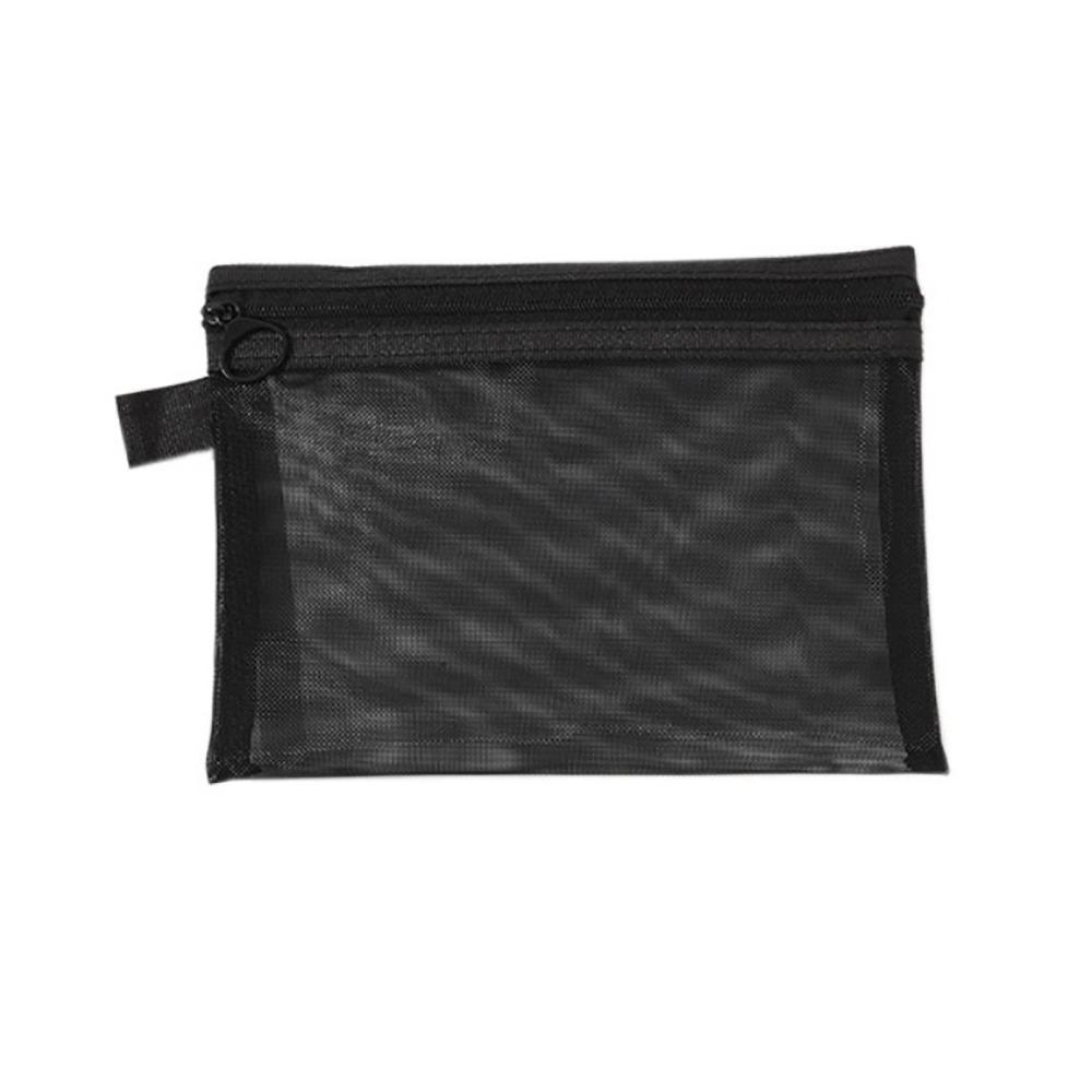 Handbags Transparent Cosmetic Bag With Zipper Mesh Mesh Pouch Toiletry Wash Bags Travel