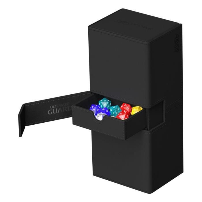Storage Box - Ultimate Guard - Twin FlipNTray 266 - Black - 266 Cards - Modularity