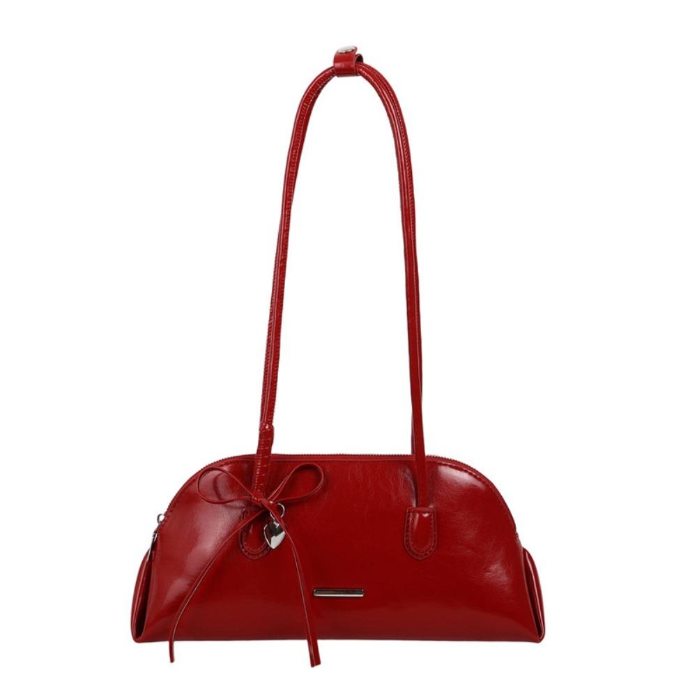 

Сладкая сумка-боунот Boston на плечо в корейском стиле, женская сумочка в клетку, подмышечная сумка для свиданий красный