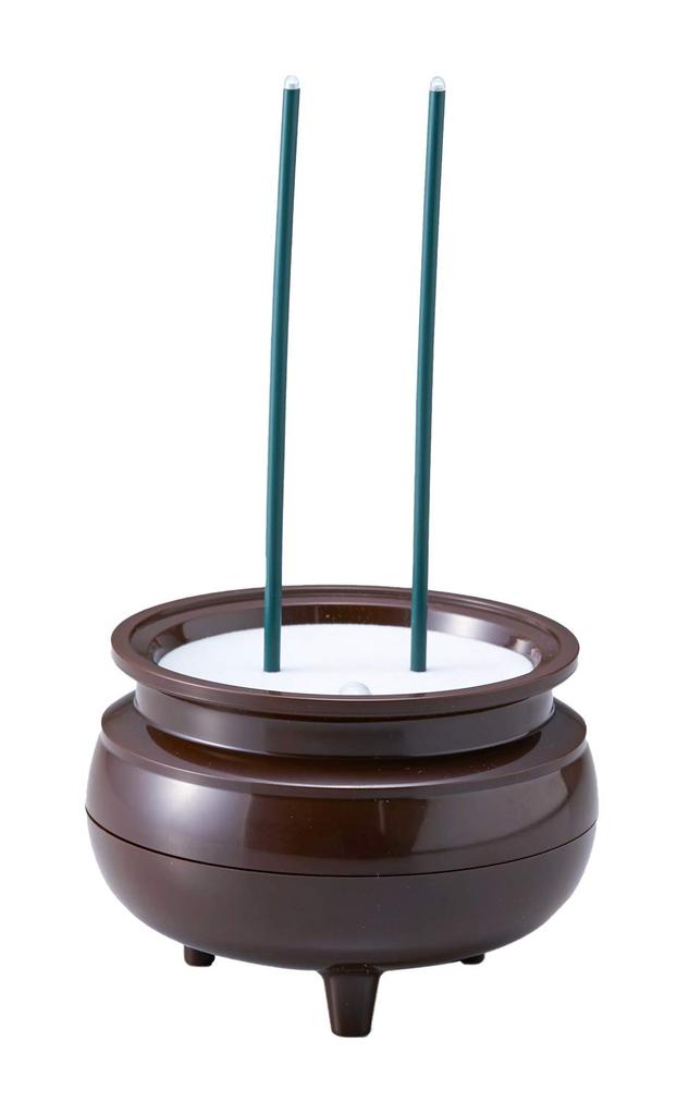 Asahi Denki Kasei Brown Automatic Light-Off Incense Sticks (Medium, 2-Stick) Made In Japan, ASE-4211