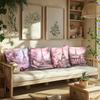 Blush Pink Paris Romantic Pillowcase - Eiffel Tower & Floral Car/Bike Print Pillow Cover for Sofa Bedroom Living Room