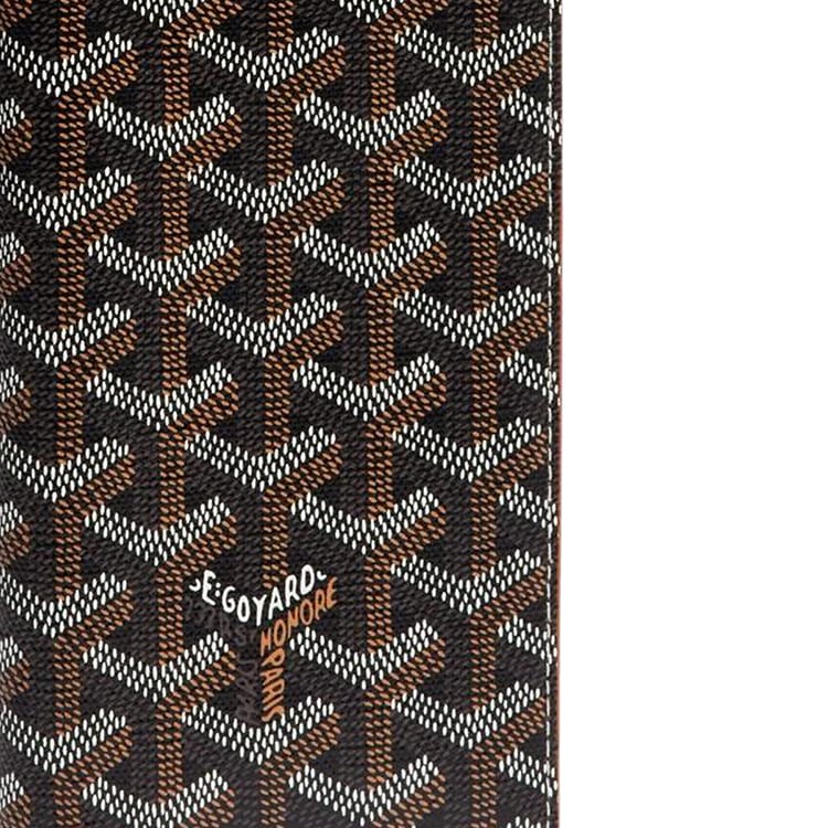 GOYARD SAINT ROCH Canvas With Leather Dog's Teeth Wallet Unisex Brown STROC2PMLTY-01CL03P