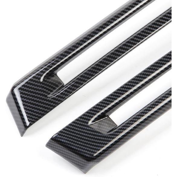 Carbon Fiber Look Rear Bumper Fog Cover Trims Accessories for 2014 2015 2016 2017 2018 2019 Chevrolet Corvette C7