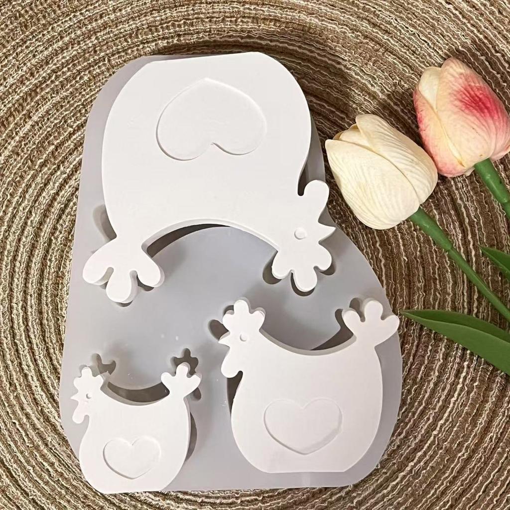 Hen Candle Mould Chicken Silicone Molds Ornament Molds Animals Castings Molds Handmade Plasters Molds Craft Supplies