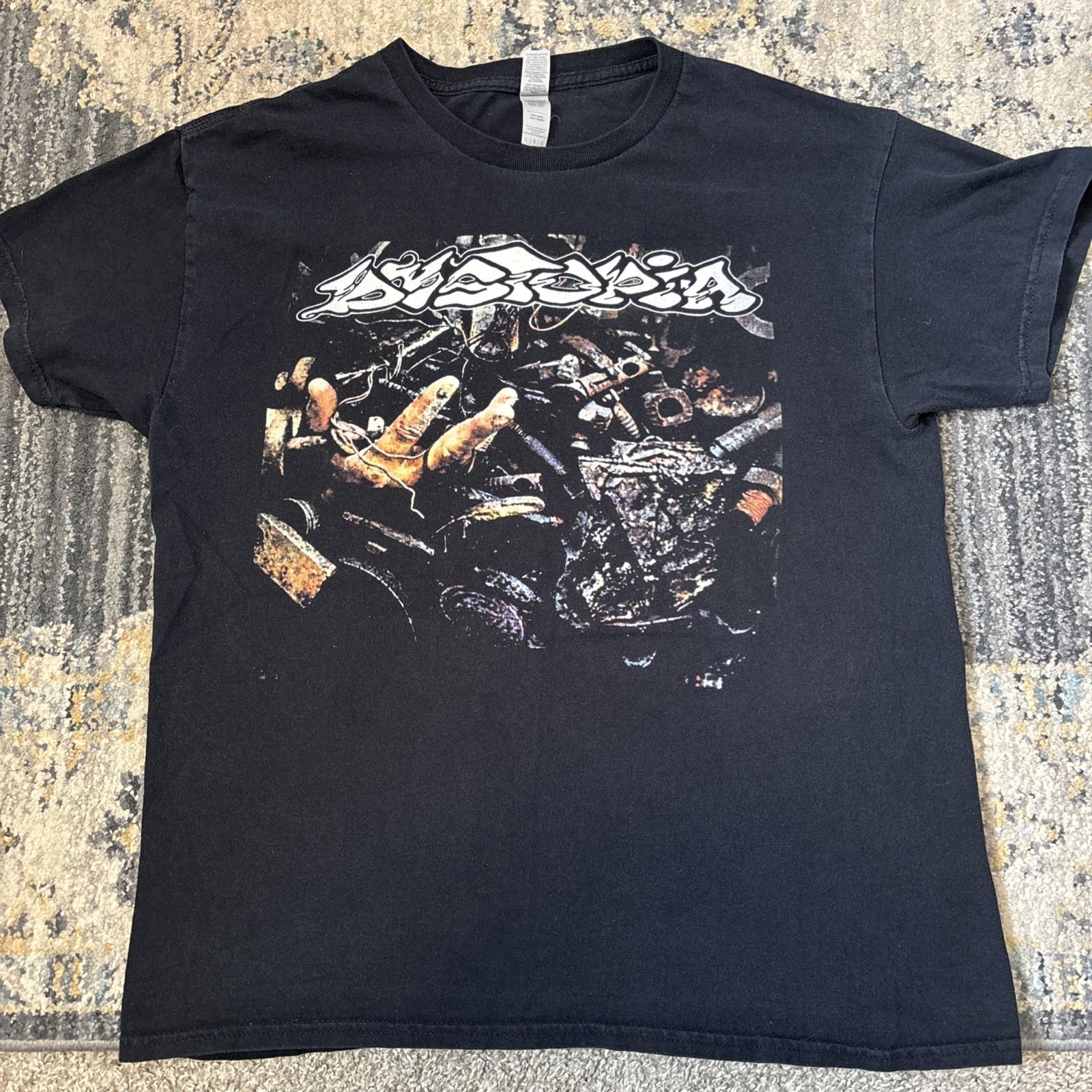 Vintage Dystopia shirt Large, Human = Garbage, Crust Punk / Sludge Metal, Y2K Unisex T-Shirt L