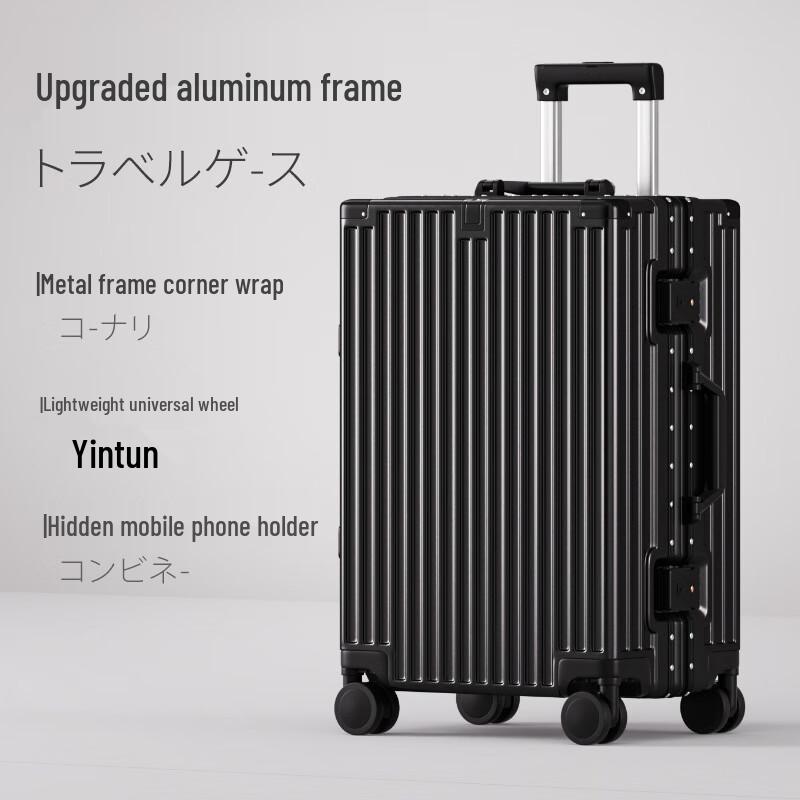 KUAICHI Aluminum Frame Hardshell Suitcase with Universal Wheels