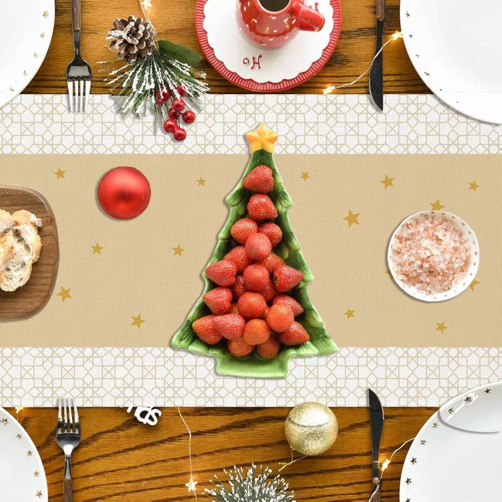 Vintage Ramadan Table Runner Washable Ramadan Decorations  Muslim Party Supplies