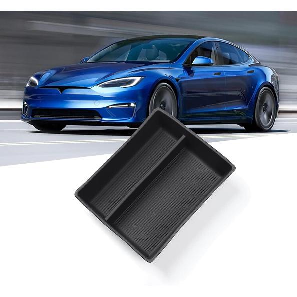Jaronx Compatible With Tesla Model S/X Console Organizer -2026, Refresh Center Console Storage For Model X/S Plaid/Long Range, Silicone Organizers