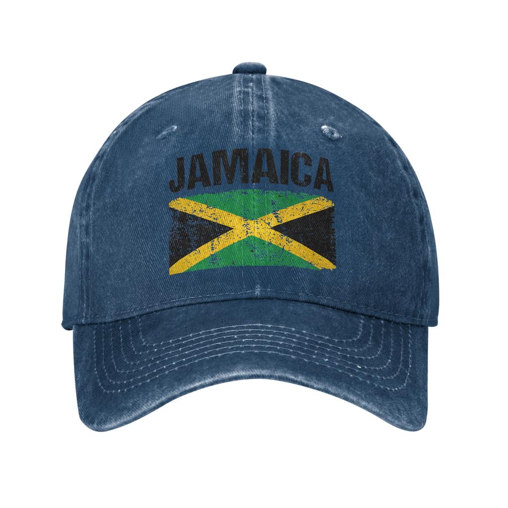 Washed Baseball Cap Jamaica Flag Spring Trucker Hat For UnisexTeens Street Style Outdoor Sport Sun Baseball Caps